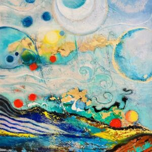 Abstract art work of Monira Art of flows in space