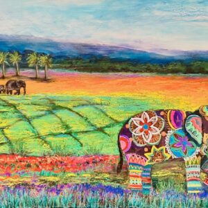 Elephant painting by Monira Art
