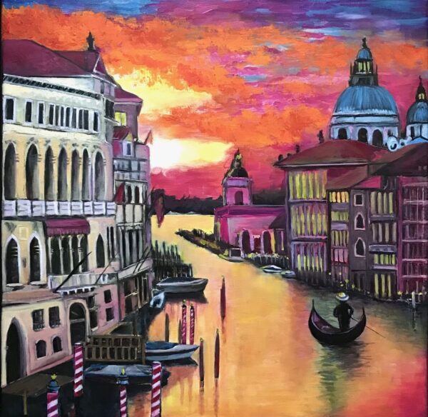 Oil Painting: Dreaming in Venice