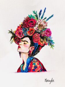 Frida Kahlo painting