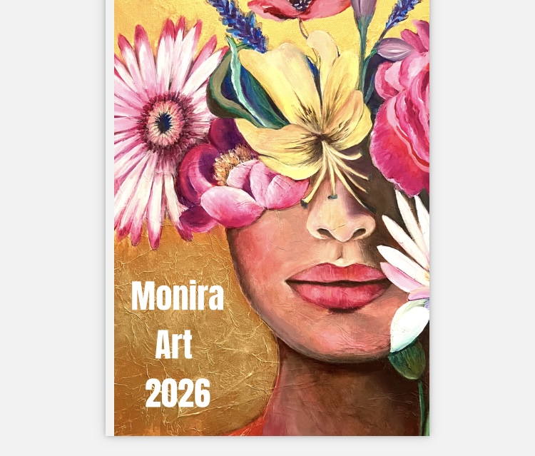 Deckblatt des Kunstkalenders von Monira Art von 2026