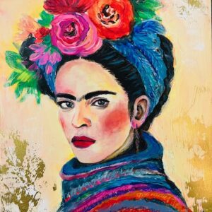 Queen of colors -Portrait von Frida Kahlo