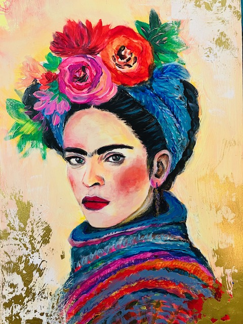 Queen of colors -Portrait von Frida Kahlo